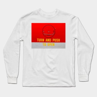 Turn and Push to Open Long Sleeve T-Shirt